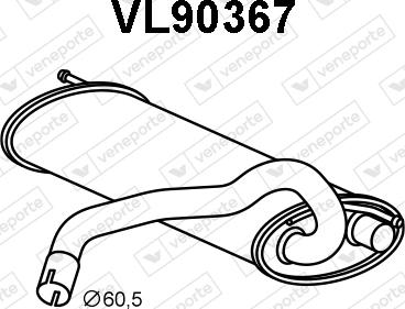 Veneporte VL90367 - Lõppsummuti abcparts.ee