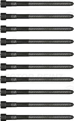 Victor Reinz 14-32166-01 - Комплект болтов головки цилиндра abcparts.ee