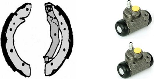 Villar 608.8062 - Комплект тормозных колодок, барабанные abcparts.ee