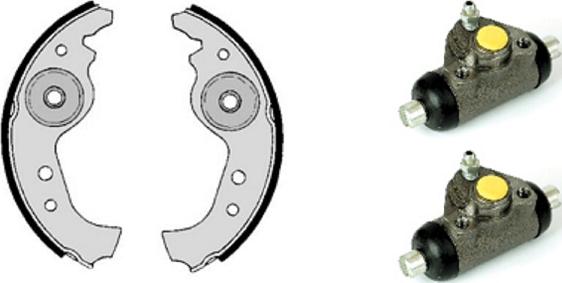 Villar 608.7868 - Комплект тормозных колодок, барабанные abcparts.ee