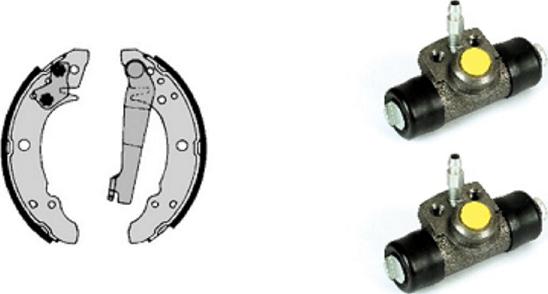 Villar 608.8164 - Комплект тормозных колодок, барабанные abcparts.ee