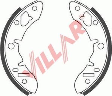 Villar 629.0505 - Комплект тормозных колодок, барабанные abcparts.ee
