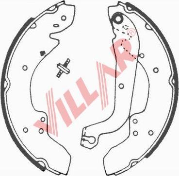 Villar 629.0501 - Комплект тормозных колодок, барабанные abcparts.ee