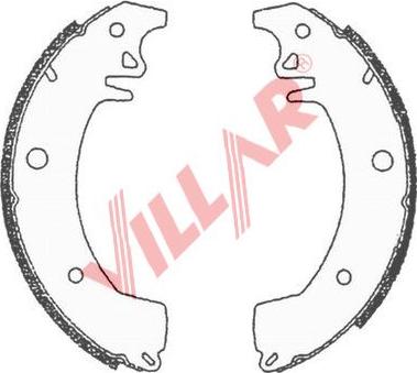 Villar 629.0579 - Комплект тормозных колодок, барабанные abcparts.ee