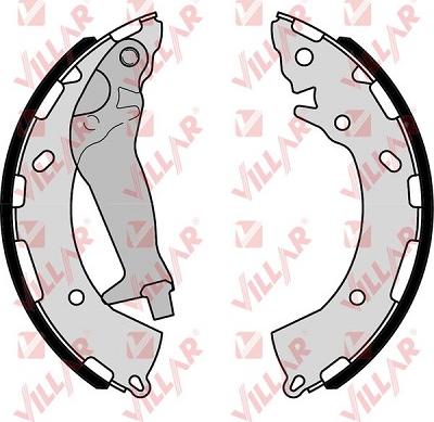 Villar 629.0255 - Комплект тормозных колодок, барабанные abcparts.ee