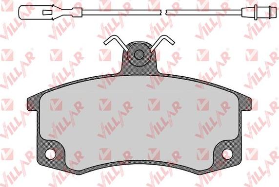 Villar 626.0988 - Тормозные колодки, дисковые, комплект abcparts.ee