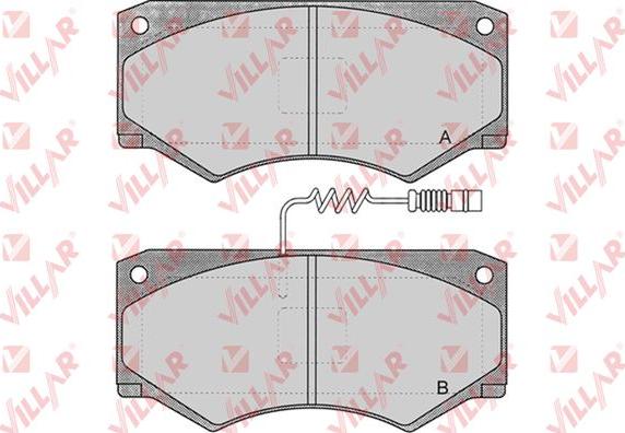Villar 626.0660 - Тормозные колодки, дисковые, комплект abcparts.ee