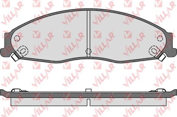 Villar 626.1704 - Тормозные колодки, дисковые, комплект abcparts.ee