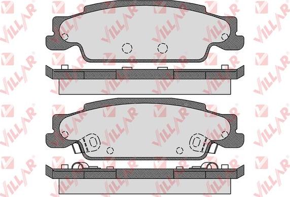 Villar 626.1705 - Тормозные колодки, дисковые, комплект abcparts.ee