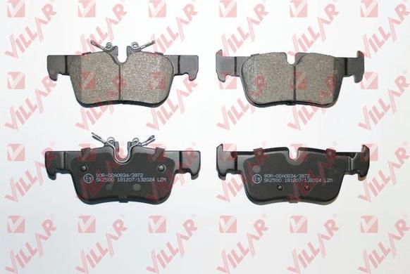 Villar 626.2024 - Тормозные колодки, дисковые, комплект abcparts.ee