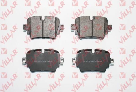 Villar 626.2139 - Тормозные колодки, дисковые, комплект abcparts.ee