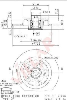 Villar 628.2138 - Тормозной диск abcparts.ee
