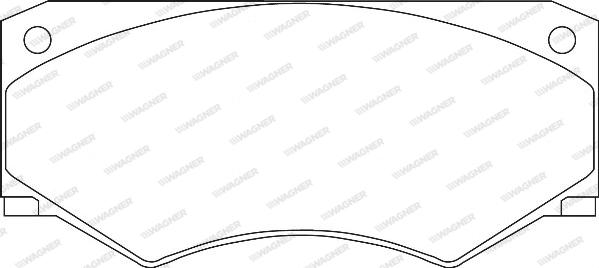 Wagner WBP29138A - Тормозные колодки, дисковые, комплект abcparts.ee