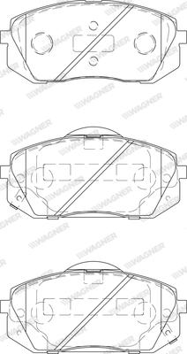 Wagner WBP24501A - Тормозные колодки, дисковые, комплект abcparts.ee
