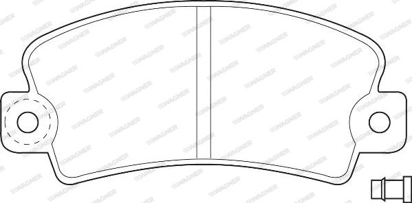 Wagner WBP20140A - Тормозные колодки, дисковые, комплект abcparts.ee