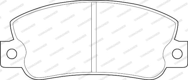 Wagner WBP20841A - Тормозные колодки, дисковые, комплект abcparts.ee