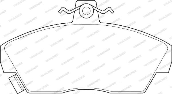 Wagner WBP21520A - Тормозные колодки, дисковые, комплект abcparts.ee