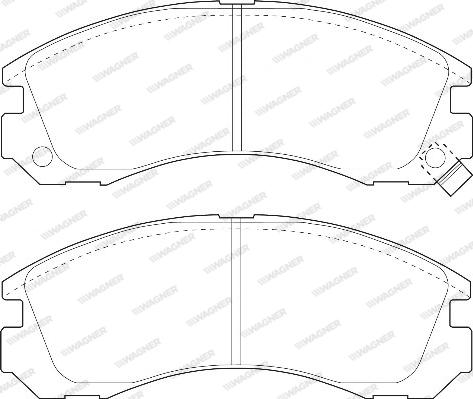 Wagner WBP21363A - Тормозные колодки, дисковые, комплект abcparts.ee