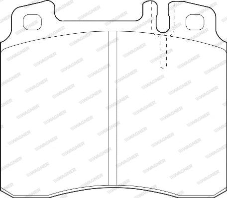 Wagner WBP21303A - Тормозные колодки, дисковые, комплект abcparts.ee