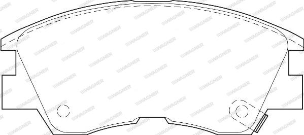 Wagner WBP21373A - Тормозные колодки, дисковые, комплект abcparts.ee