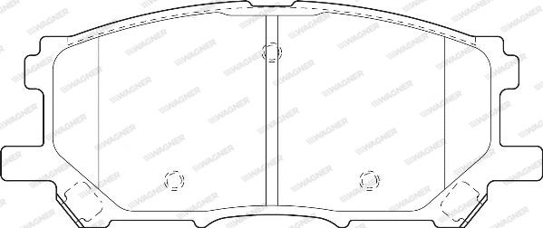 Wagner WBP23989A - Тормозные колодки, дисковые, комплект abcparts.ee