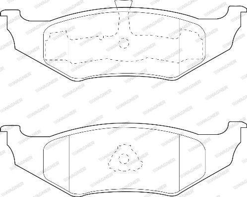 Wagner WBP23561A - Тормозные колодки, дисковые, комплект abcparts.ee