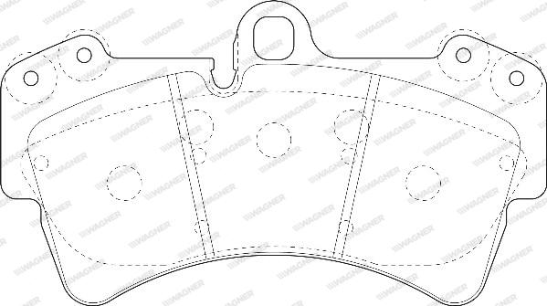 Wagner WBP23693A - Тормозные колодки, дисковые, комплект abcparts.ee