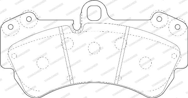 Wagner WBP23692A - Тормозные колодки, дисковые, комплект abcparts.ee