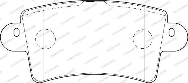 Wagner WBP23669A - Тормозные колодки, дисковые, комплект abcparts.ee