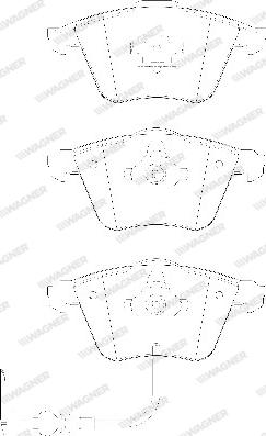 Wagner WBP23801A - Тормозные колодки, дисковые, комплект abcparts.ee