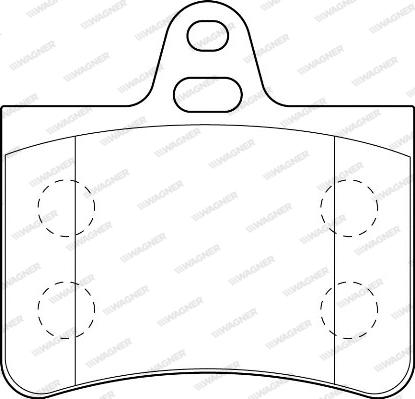 Wagner WBP23305A - Тормозные колодки, дисковые, комплект abcparts.ee