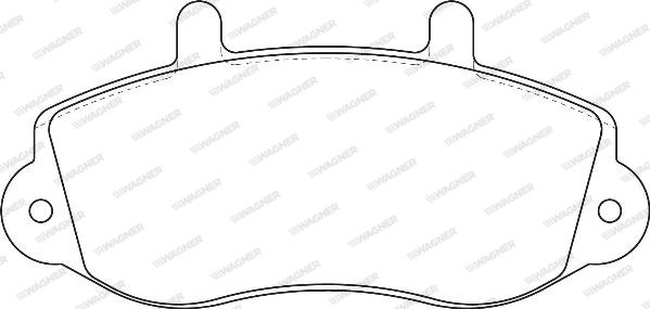 Wagner WBP23302A - Тормозные колодки, дисковые, комплект abcparts.ee