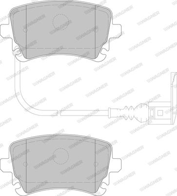 Wagner WBP23326A - Тормозные колодки, дисковые, комплект abcparts.ee
