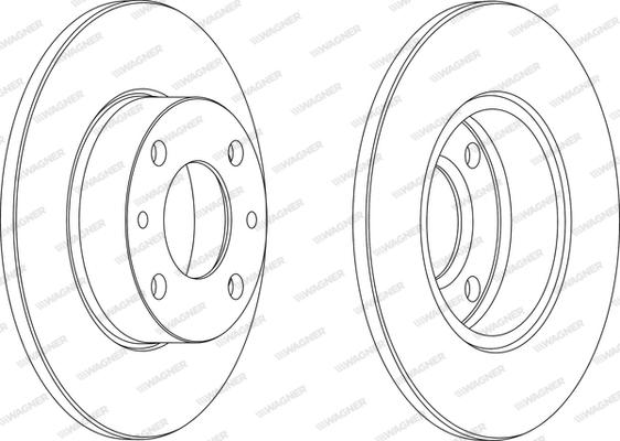 Wagner WGR0083-1 - Тормозной диск abcparts.ee