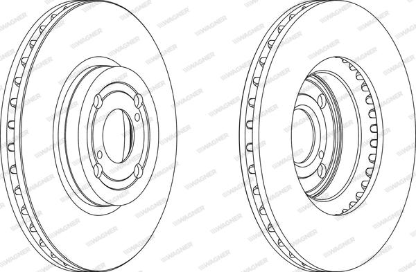 Wagner WGR1461-1 - Тормозной диск abcparts.ee