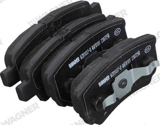 Wagner WZD1037-D - Тормозные колодки, дисковые, комплект abcparts.ee