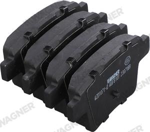 Wagner WZD1071-D - Тормозные колодки, дисковые, комплект abcparts.ee