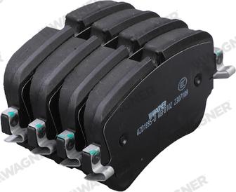 Wagner WZD1895-D - Тормозные колодки, дисковые, комплект abcparts.ee