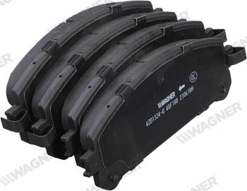 Wagner WZD1324-D - Тормозные колодки, дисковые, комплект abcparts.ee