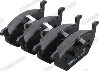 Wagner WZD768-D - Тормозные колодки, дисковые, комплект abcparts.ee