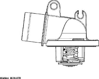 WAHLER 4630.87D - Термостат охлаждающей жидкости / корпус abcparts.ee