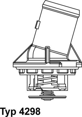 WAHLER 4298.87D - Термостат охлаждающей жидкости / корпус abcparts.ee