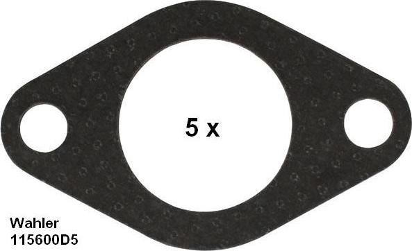 WAHLER 115600D5 - Прокладка, трубка клапана возврата ОГ abcparts.ee