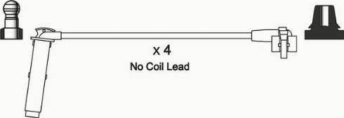 WAI ISL545 - Комплект проводов зажигания abcparts.ee
