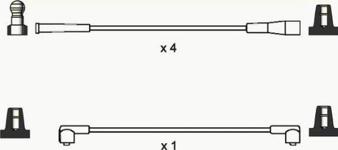 WAI ISL010 - Комплект проводов зажигания abcparts.ee