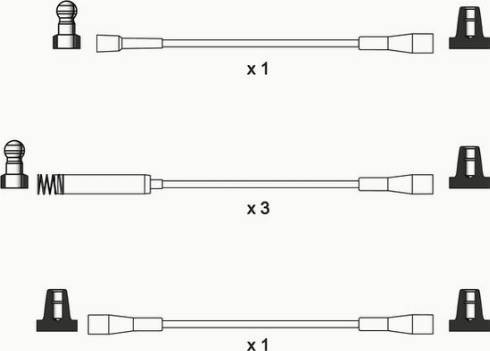 WAI ISL034 - Комплект проводов зажигания abcparts.ee