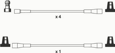 WAI ISL035 - Комплект проводов зажигания abcparts.ee