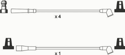 WAI ISL223 - Комплект проводов зажигания abcparts.ee