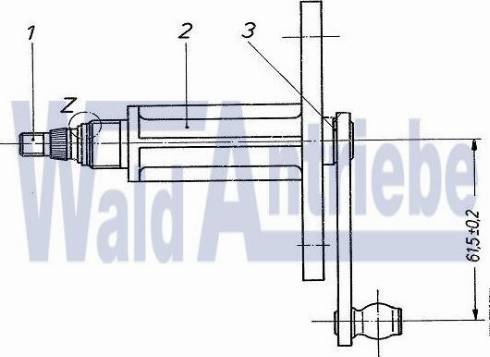 WaldAntriebe 105456 - Подшипник стеклоочистителя abcparts.ee