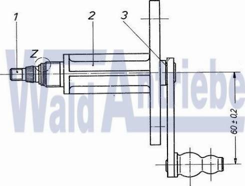 WaldAntriebe 105457 - Подшипник стеклоочистителя abcparts.ee